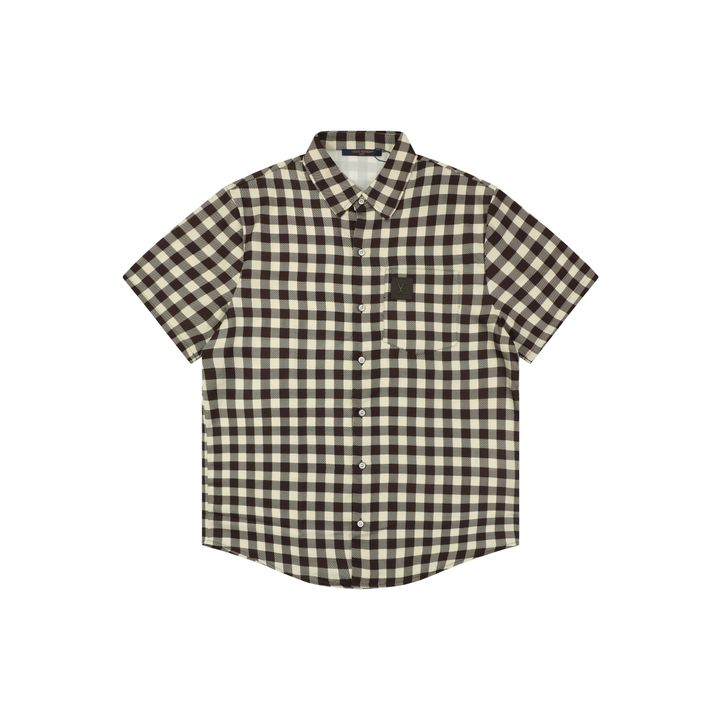 Louis Vuitton apricot brown checkerboard shirt
