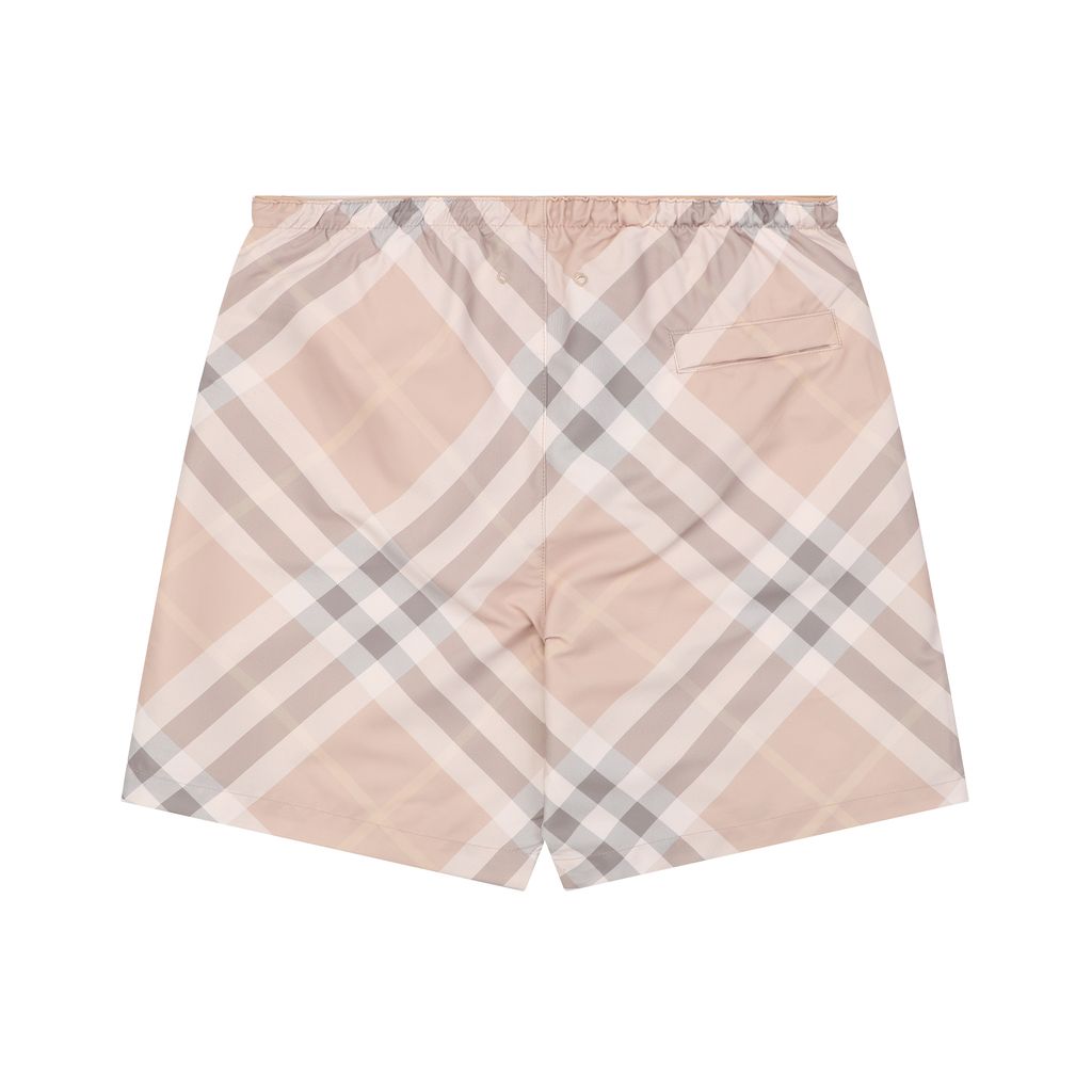 Burberry check mesh-lined nylon shorts