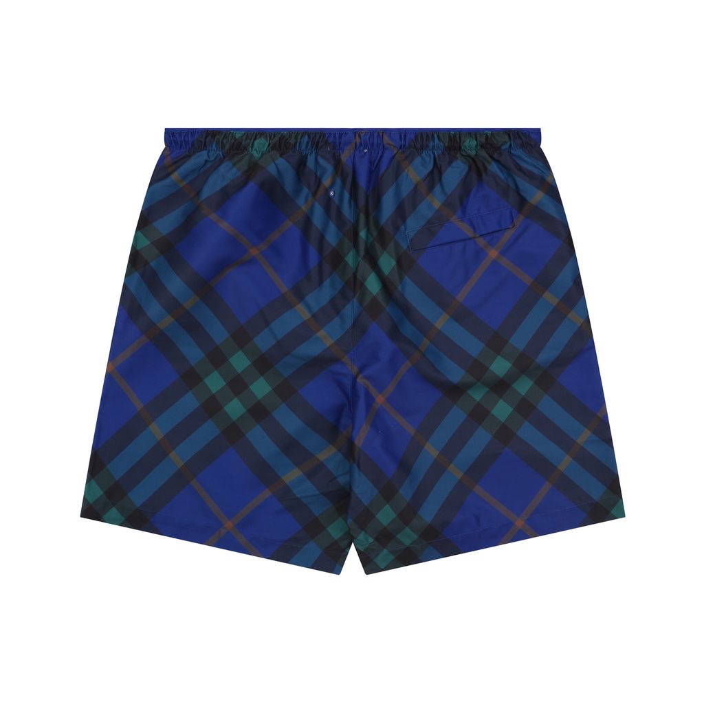 Burberry check mesh-lined nylon shorts
