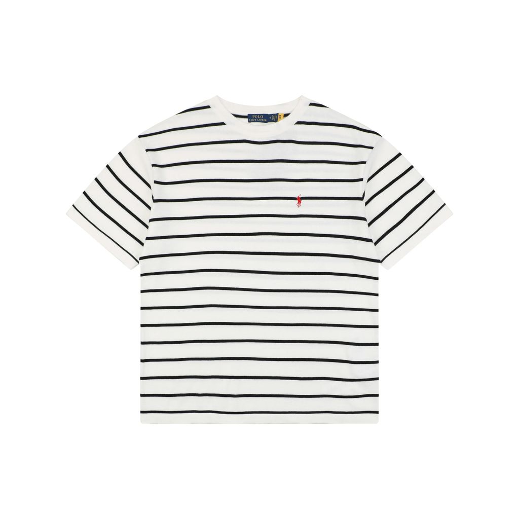 Ralph Lauren white striped knit T-shirt