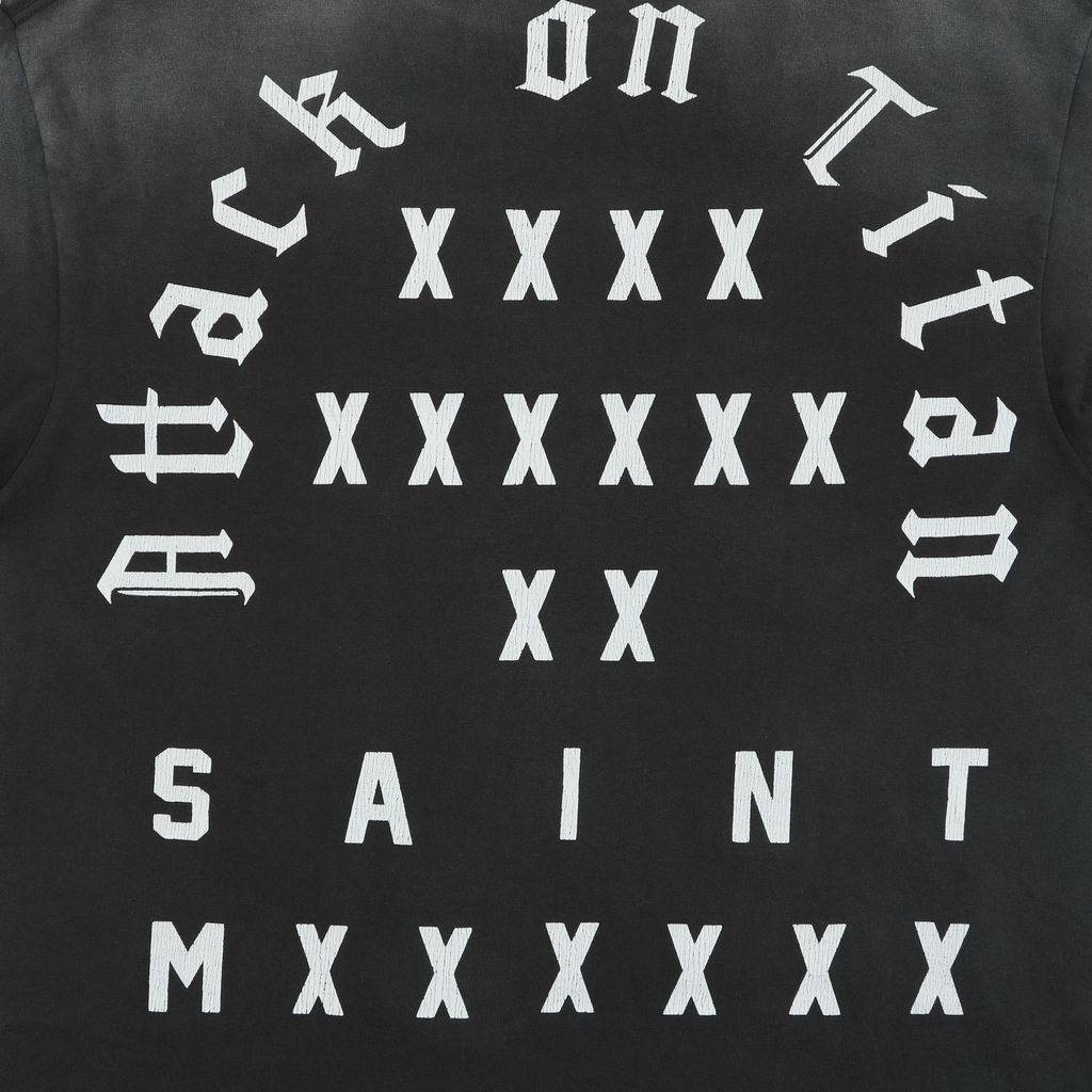 Front back skeleton printed streetwear T-shirt