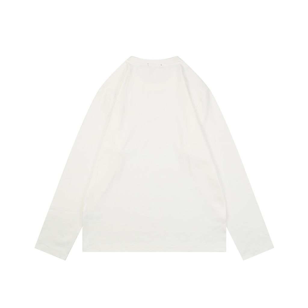 Ralph Lauren white black long sleeve T-shirt