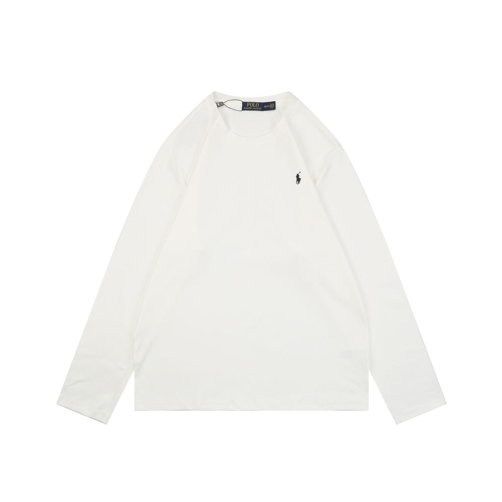 Ralph Lauren white black long sleeve T-shirt