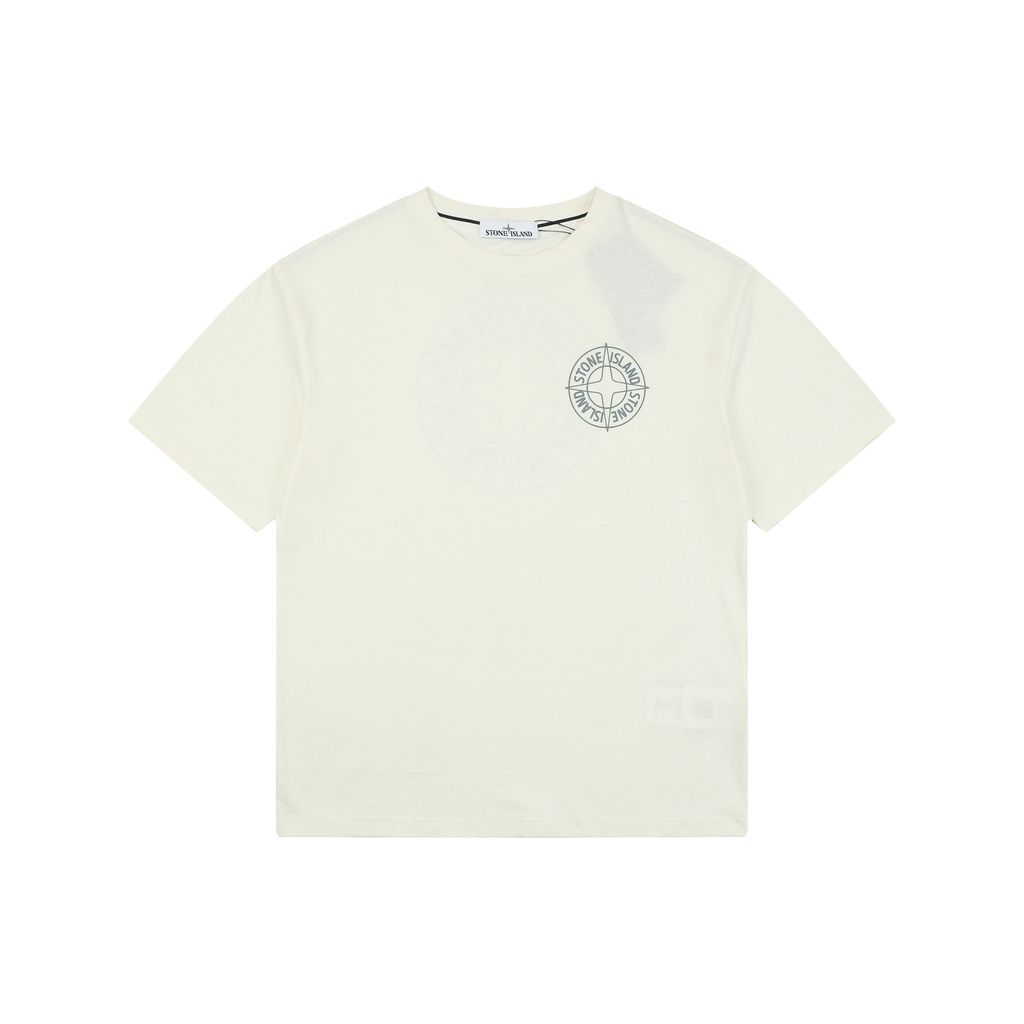 Stone Island circular compass graphic T-shirt