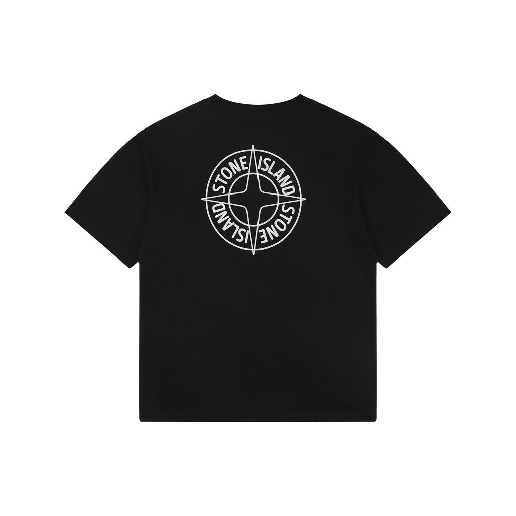 Stone Island circular compass graphic T-shirt