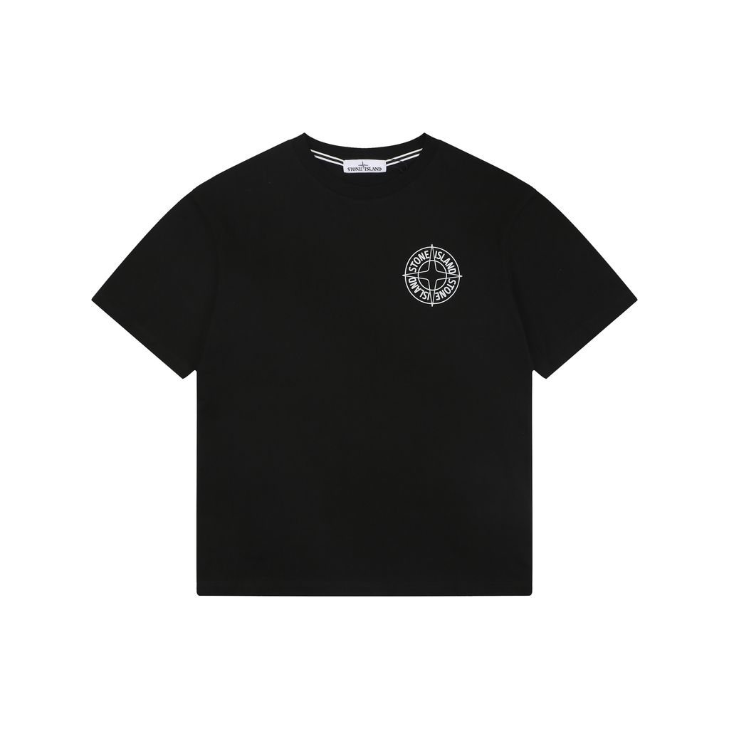 Stone Island circular compass graphic T-shirt