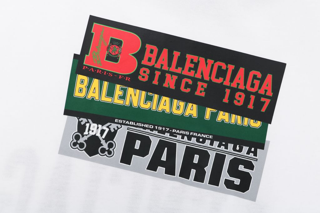 Heavyweight cotton bumper-sticker tee