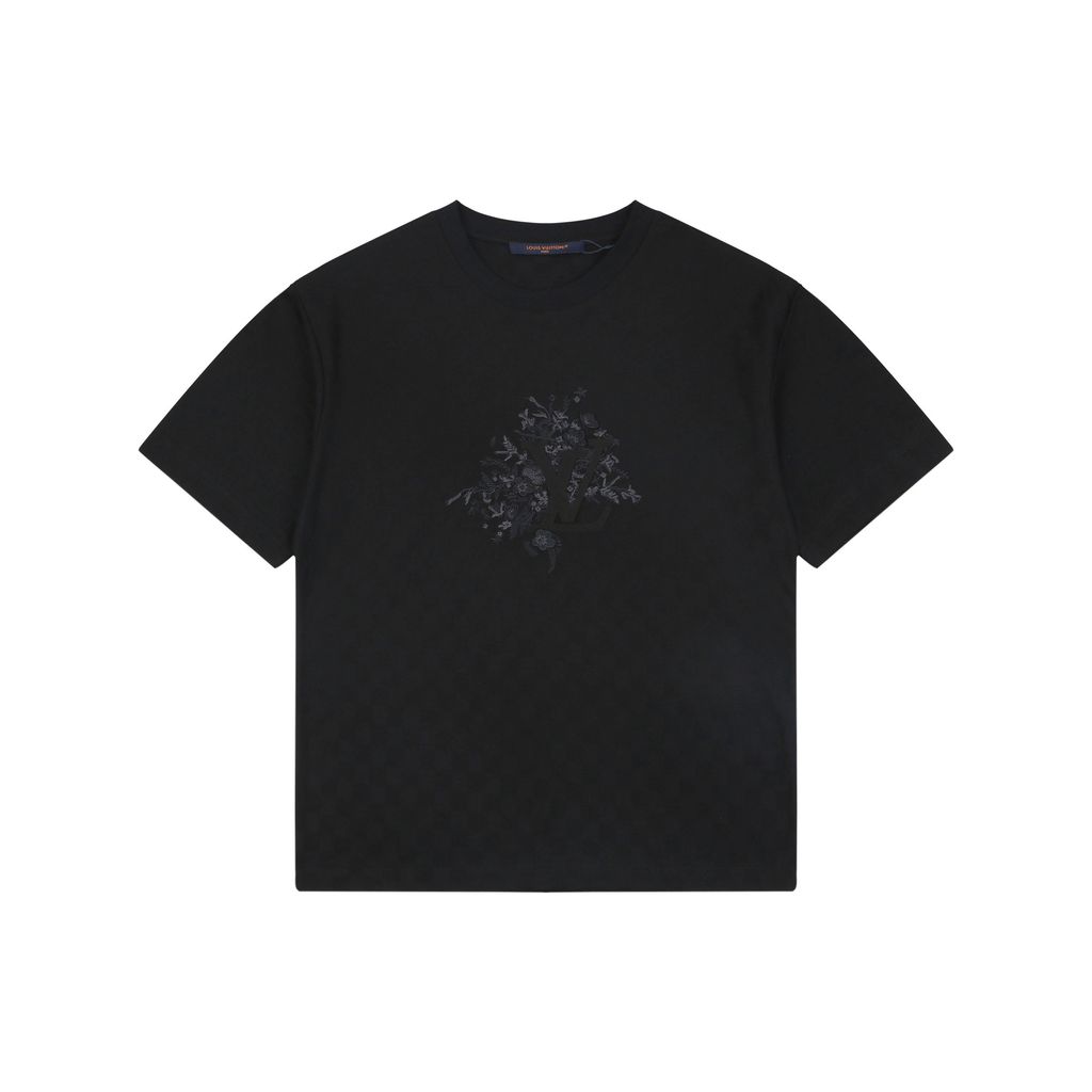 Louis Vuitton floral checkerboard T-shirt