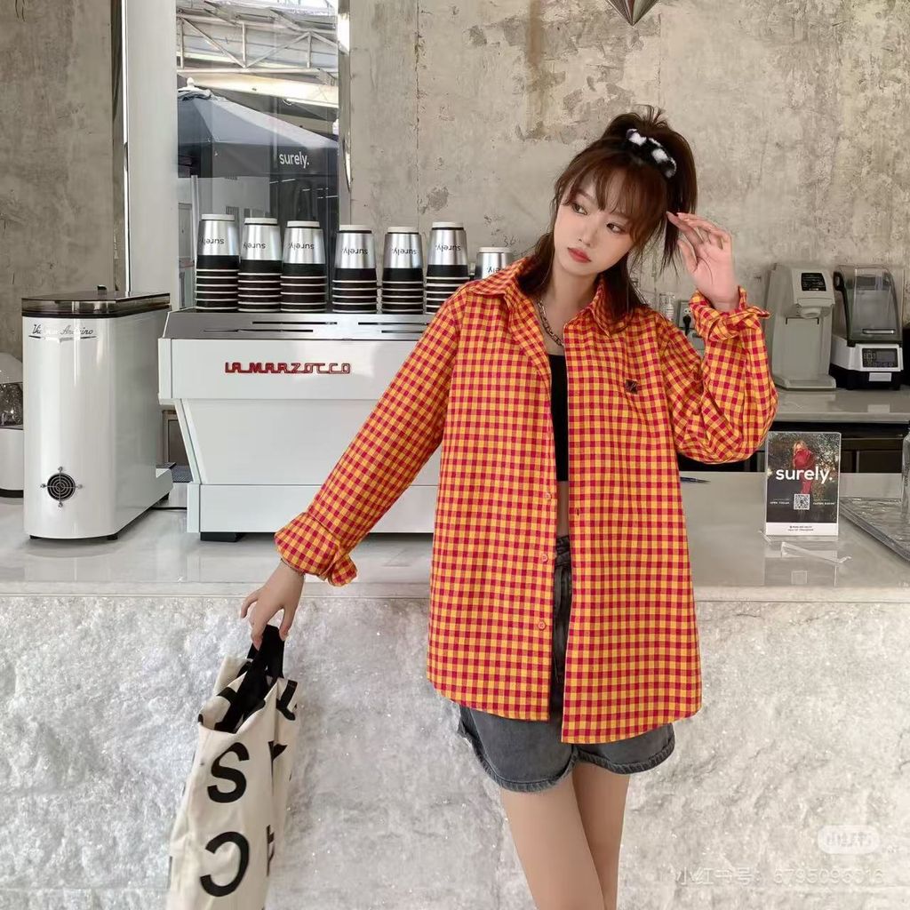 We11done unisex plaid overshirt