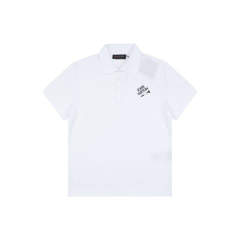 Louis Vuitton safety pin embroidered polo shirt