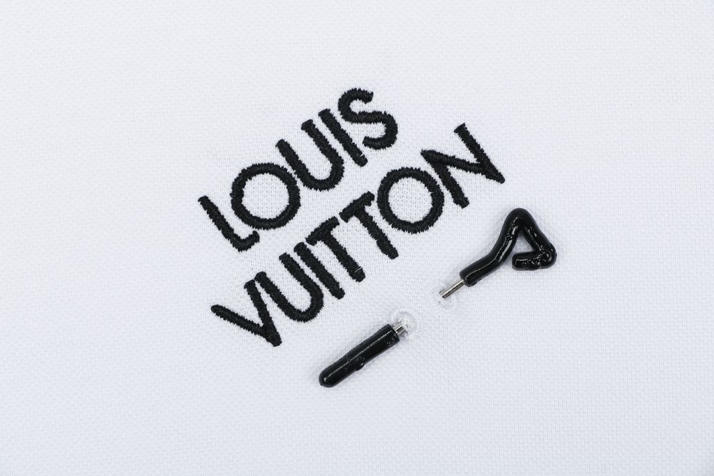 Monogram cotton piqué short sleeve polo