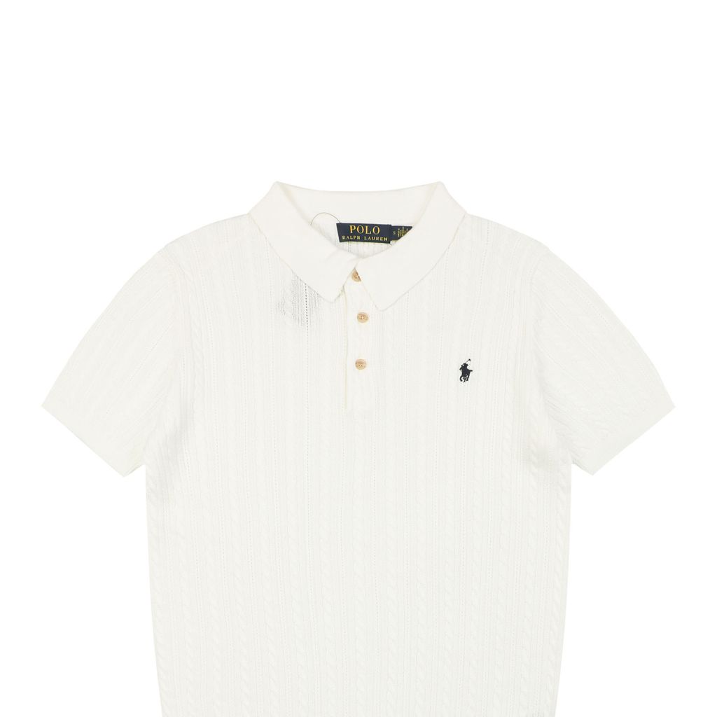 N2 pony long-staple cotton polo shirt