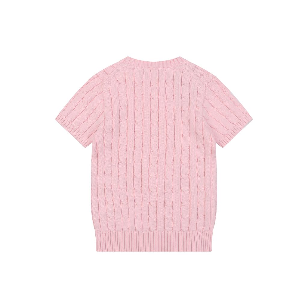 Ralph Lauren powder blue cable-knit sweater