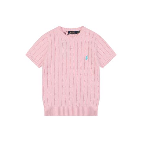 Ralph Lauren powder blue cable-knit sweater