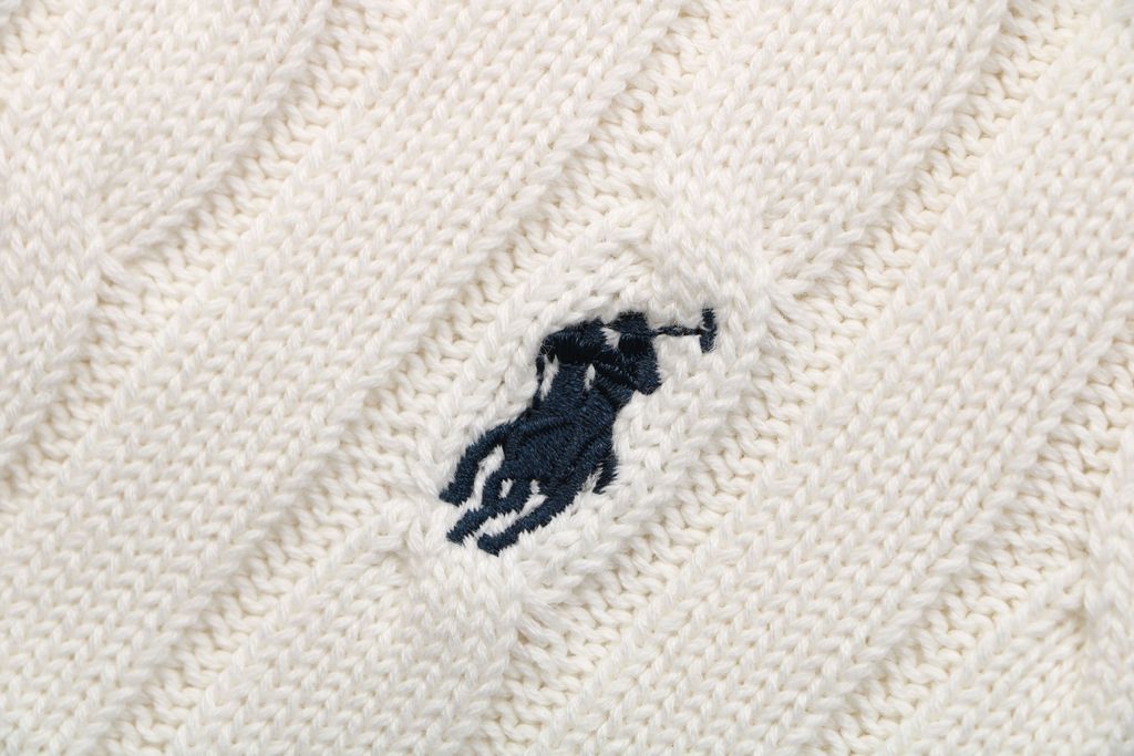 Pony logo short sleeve knitted top