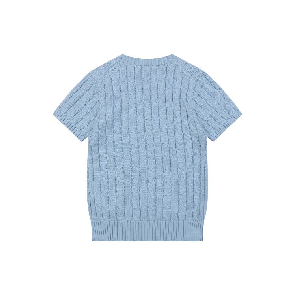 Ralph Lauren light blue cable-knit sweater
