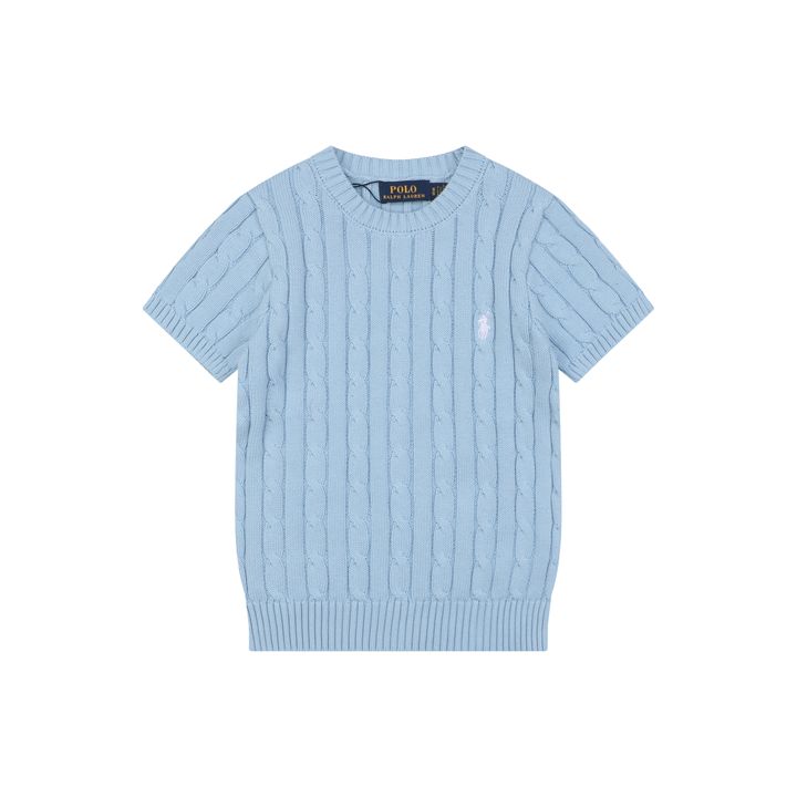 Ralph Lauren light blue cable-knit sweater
