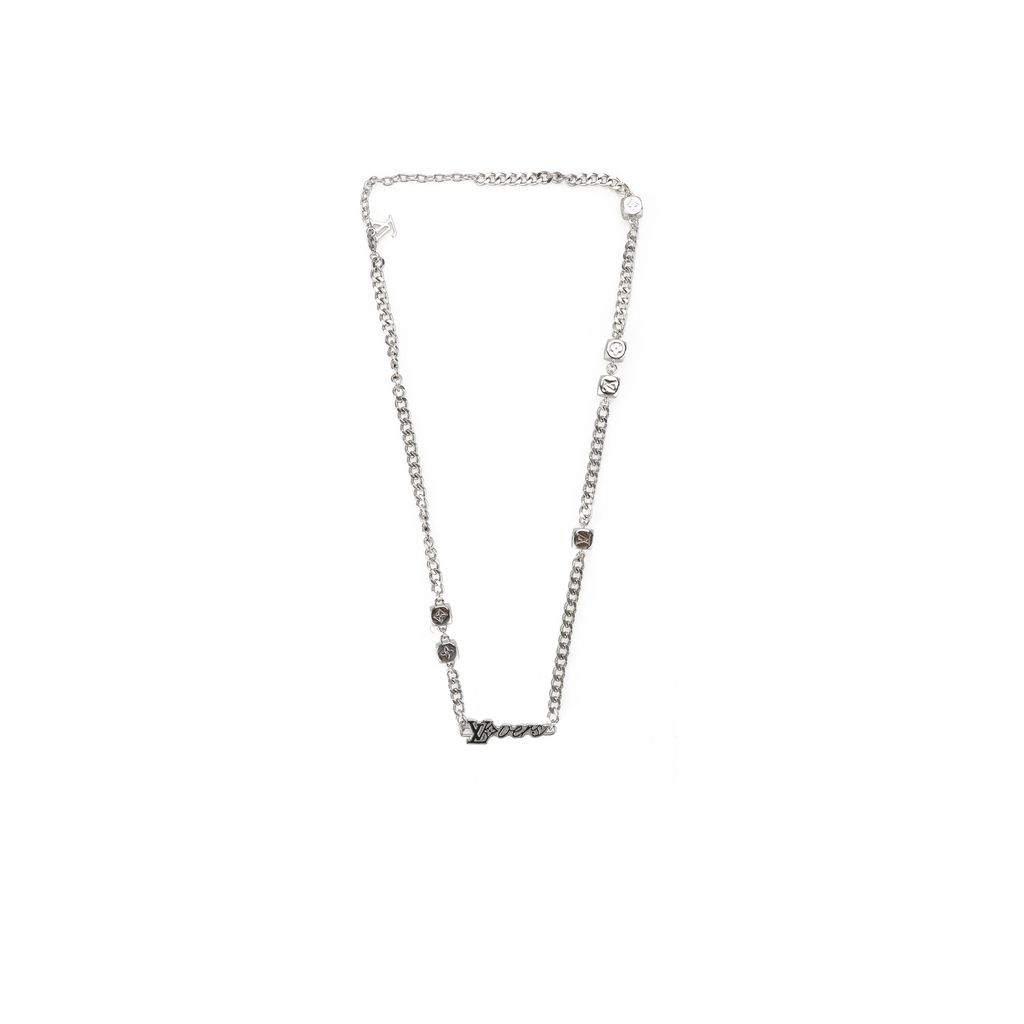 Unisex 64cm signature letter necklace