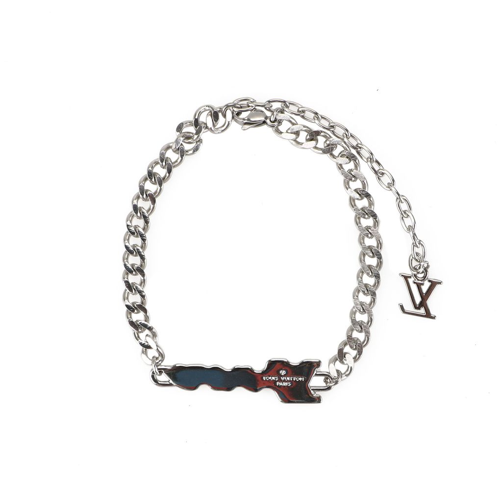Louis Vuitton monogram letter chain bracelet