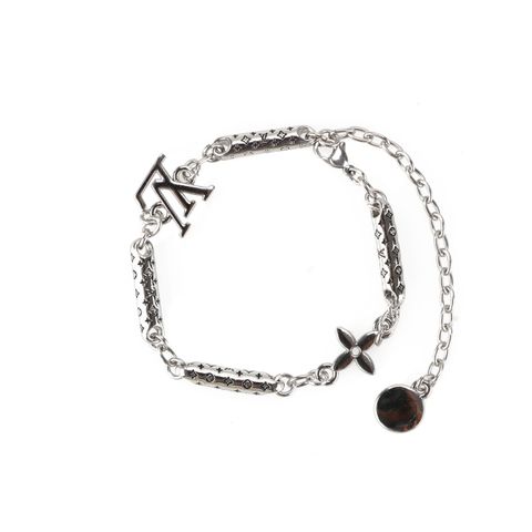 Louis Vuitton monogram diamond pendant bracelet