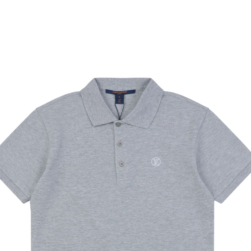 Cotton piqué short sleeve polo shirt