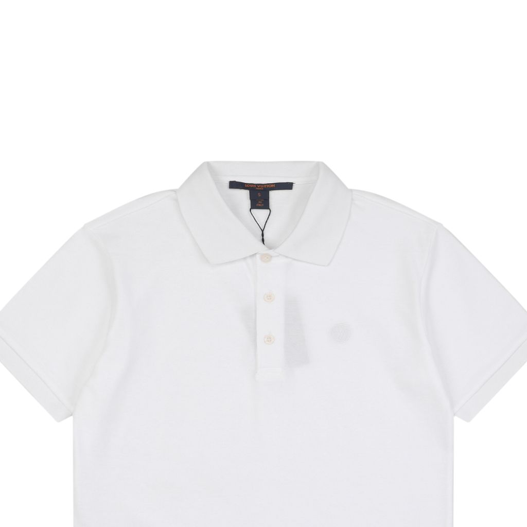 Cotton piqué short sleeve polo shirt