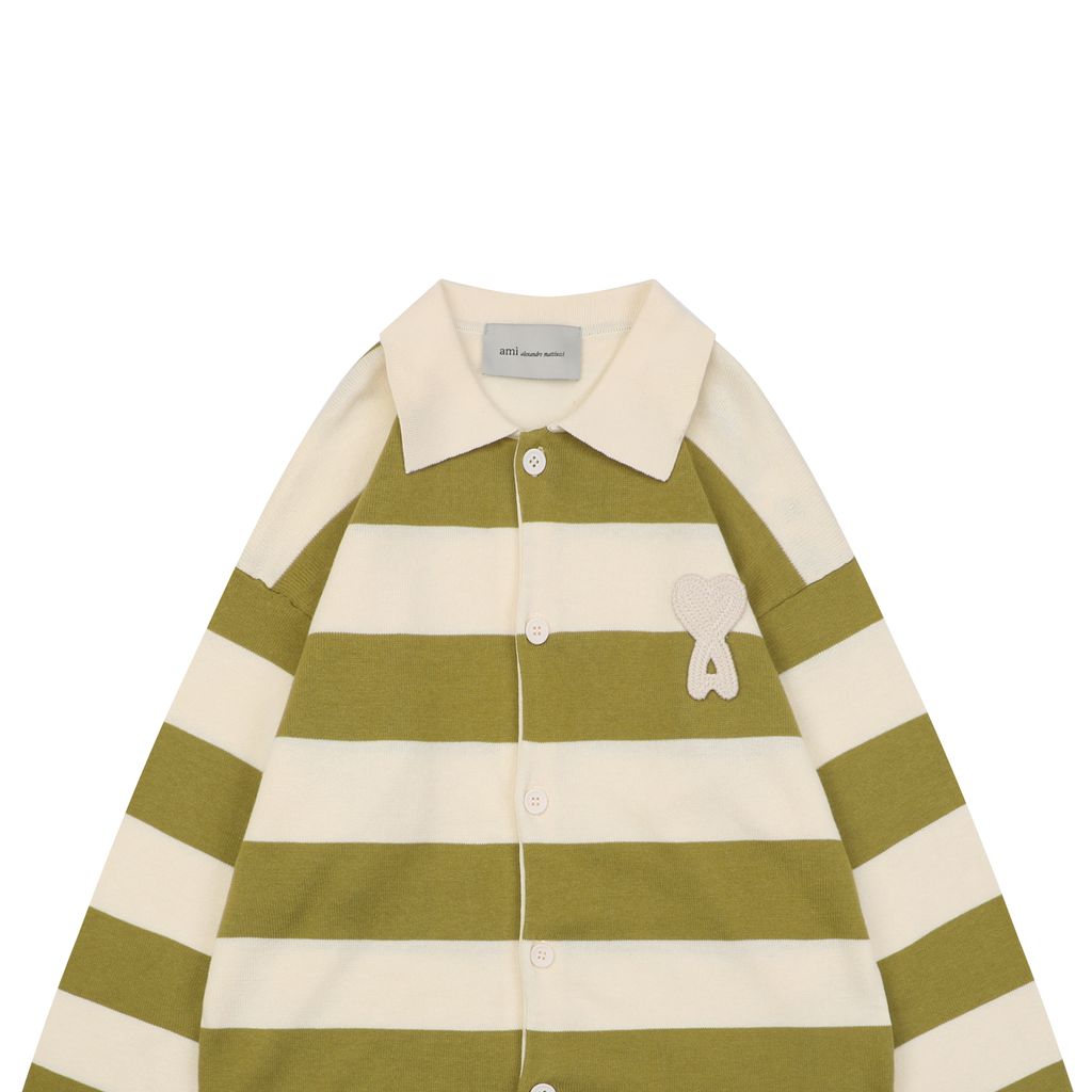 Playful heart oversized polo cardigan