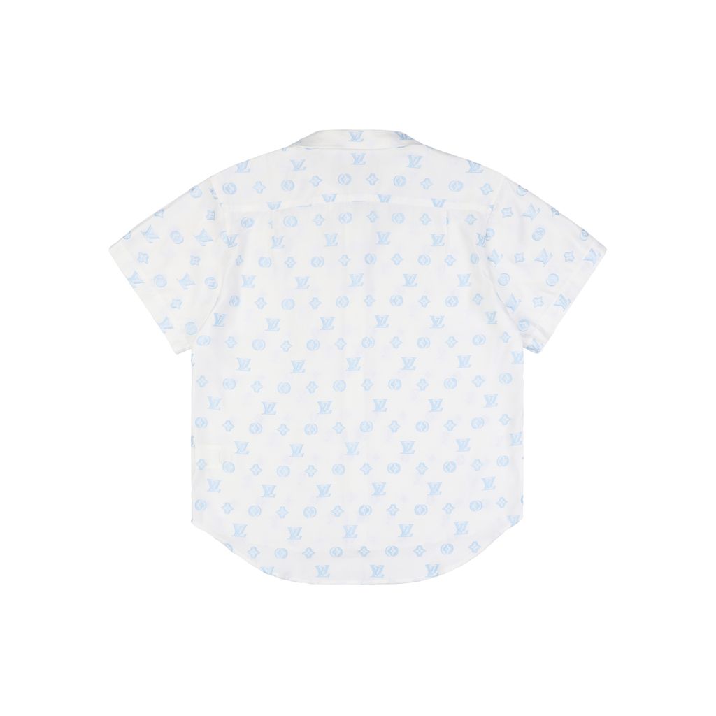 Louis Vuitton cut-thread monogram jacquard shirt