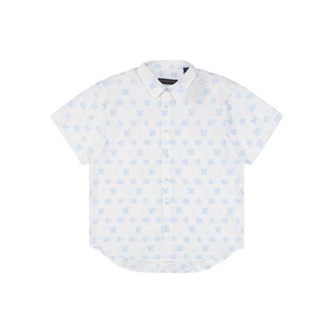 Louis Vuitton cut-thread monogram jacquard shirt
