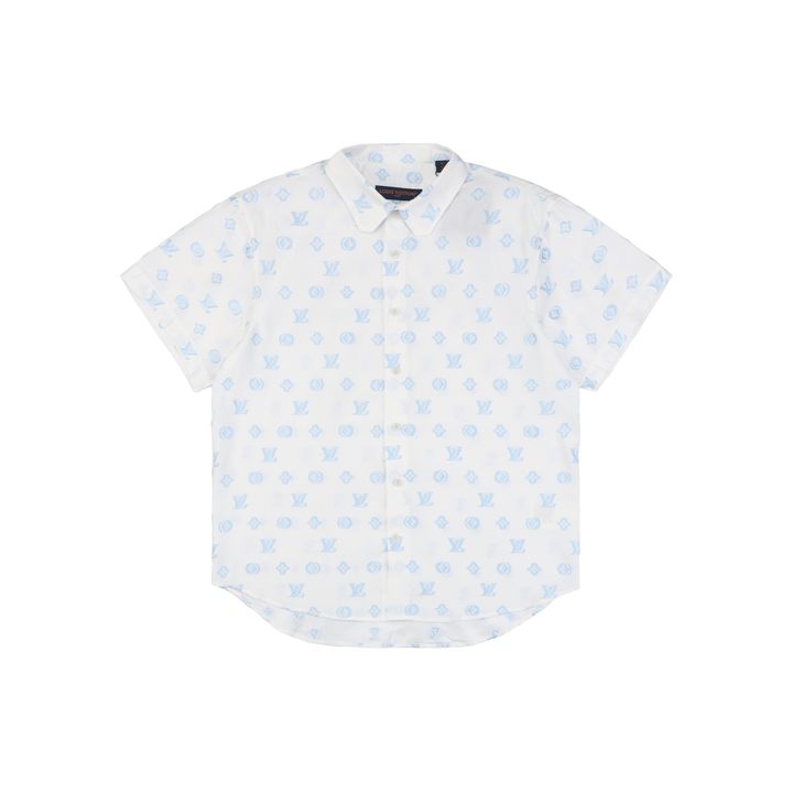 Louis Vuitton cut-thread monogram jacquard shirt
