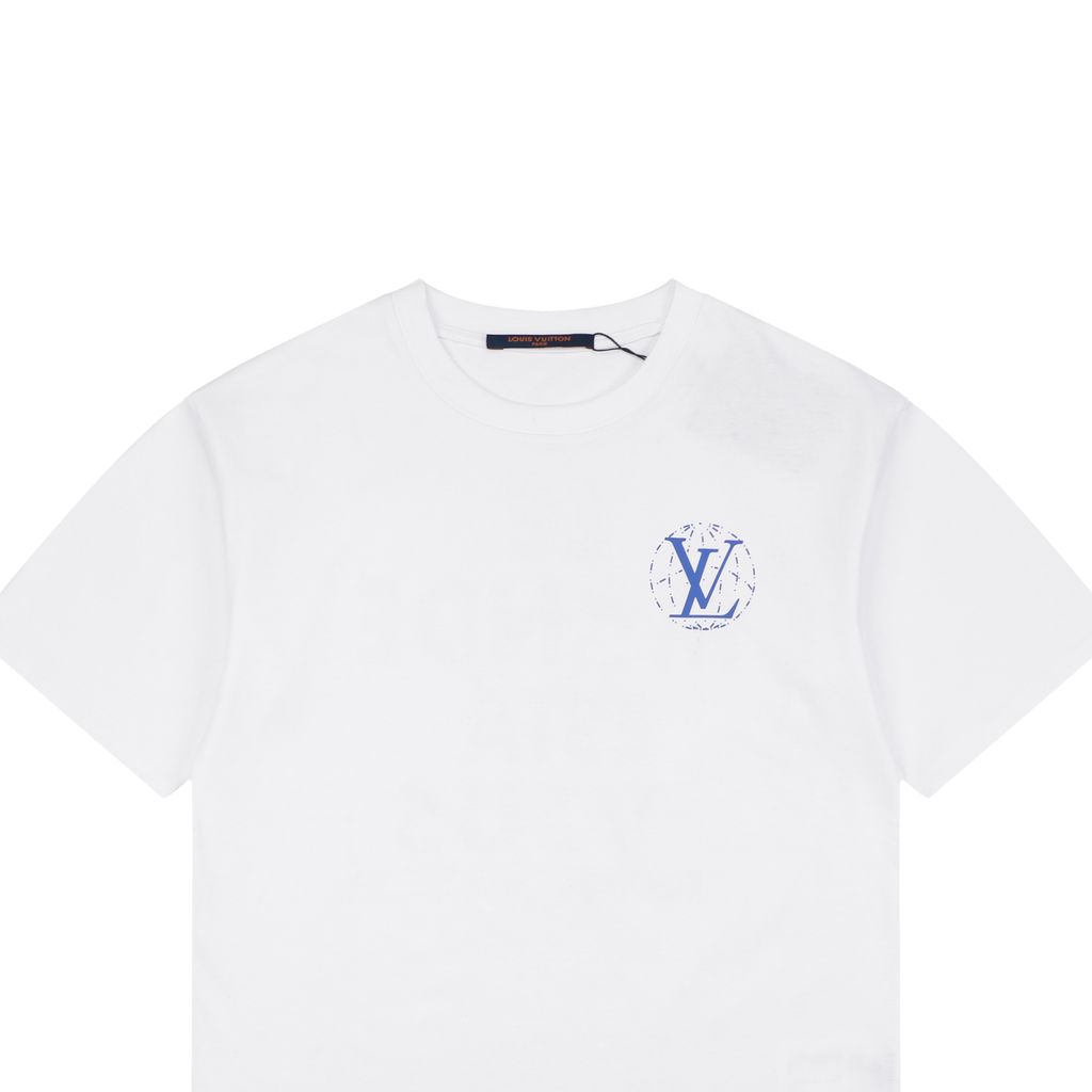 230g cotton front back print tee
