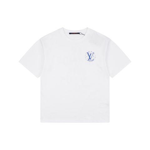 Louis Vuitton globe slogan graphic T-shirt