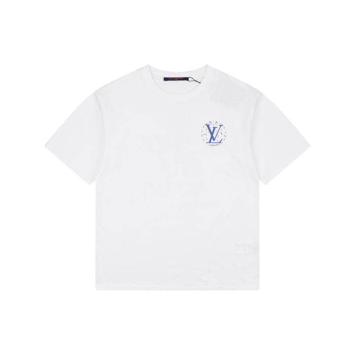 Louis Vuitton globe slogan graphic T-shirt