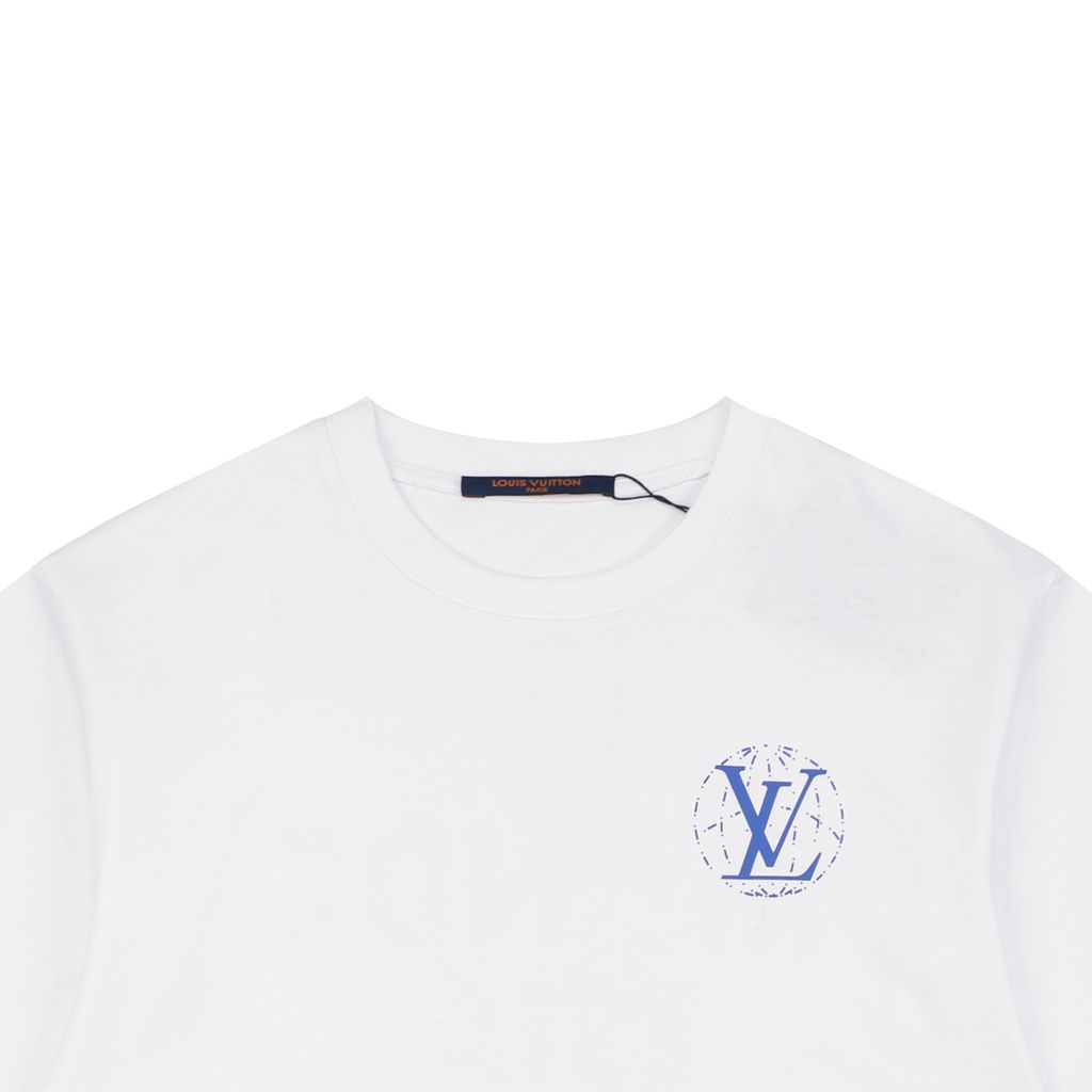 230g cotton front back print tee