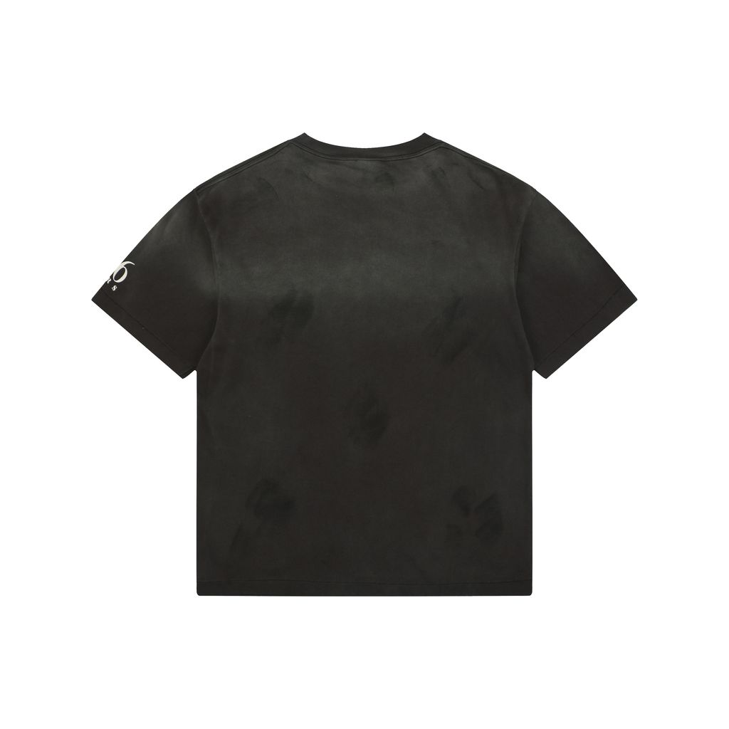 Saint Michael rainbow SAINT black T-shirt