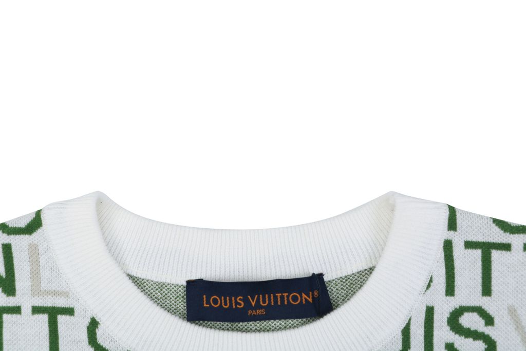 Unisex oversized jacquard crew neck shirt