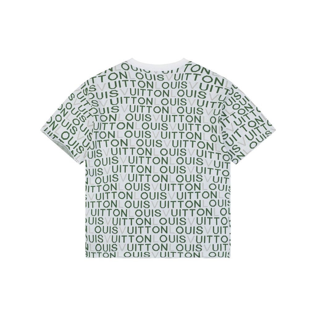 Louis Vuitton grey green jacquard T-shirt