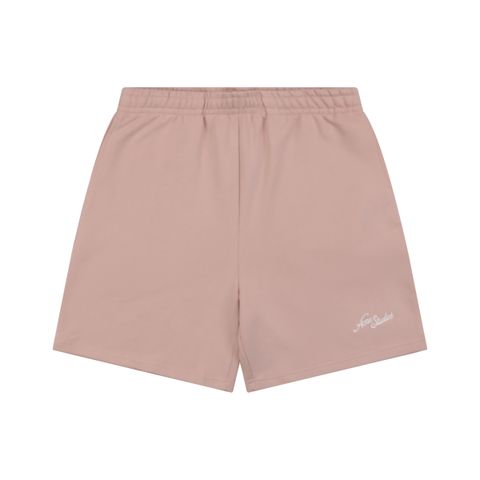 Acne Studios pink embroidered cotton shorts