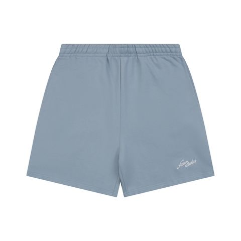 Acne Studios blue embroidered cotton shorts