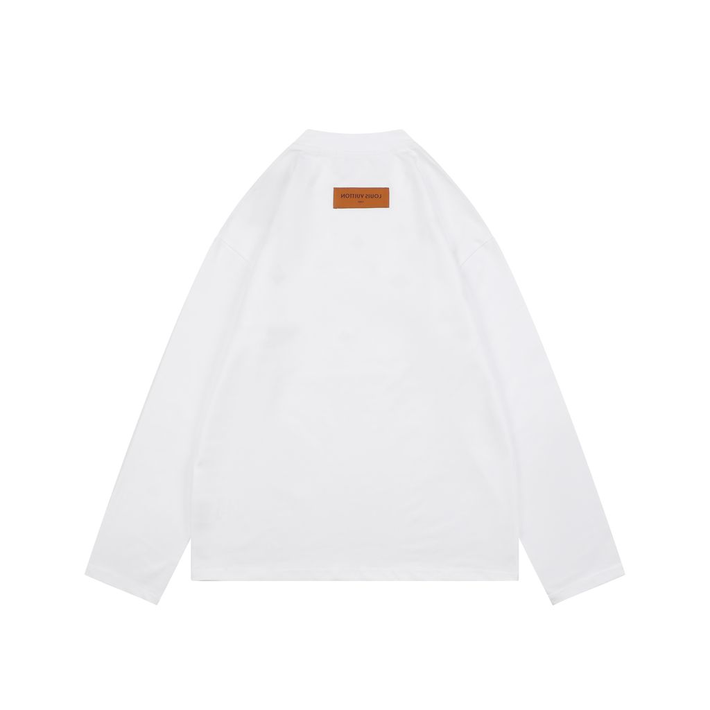 Louis Vuitton yellow blue embroidered long sleeve