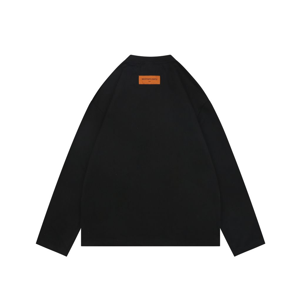 Louis Vuitton yellow blue embroidered long sleeve