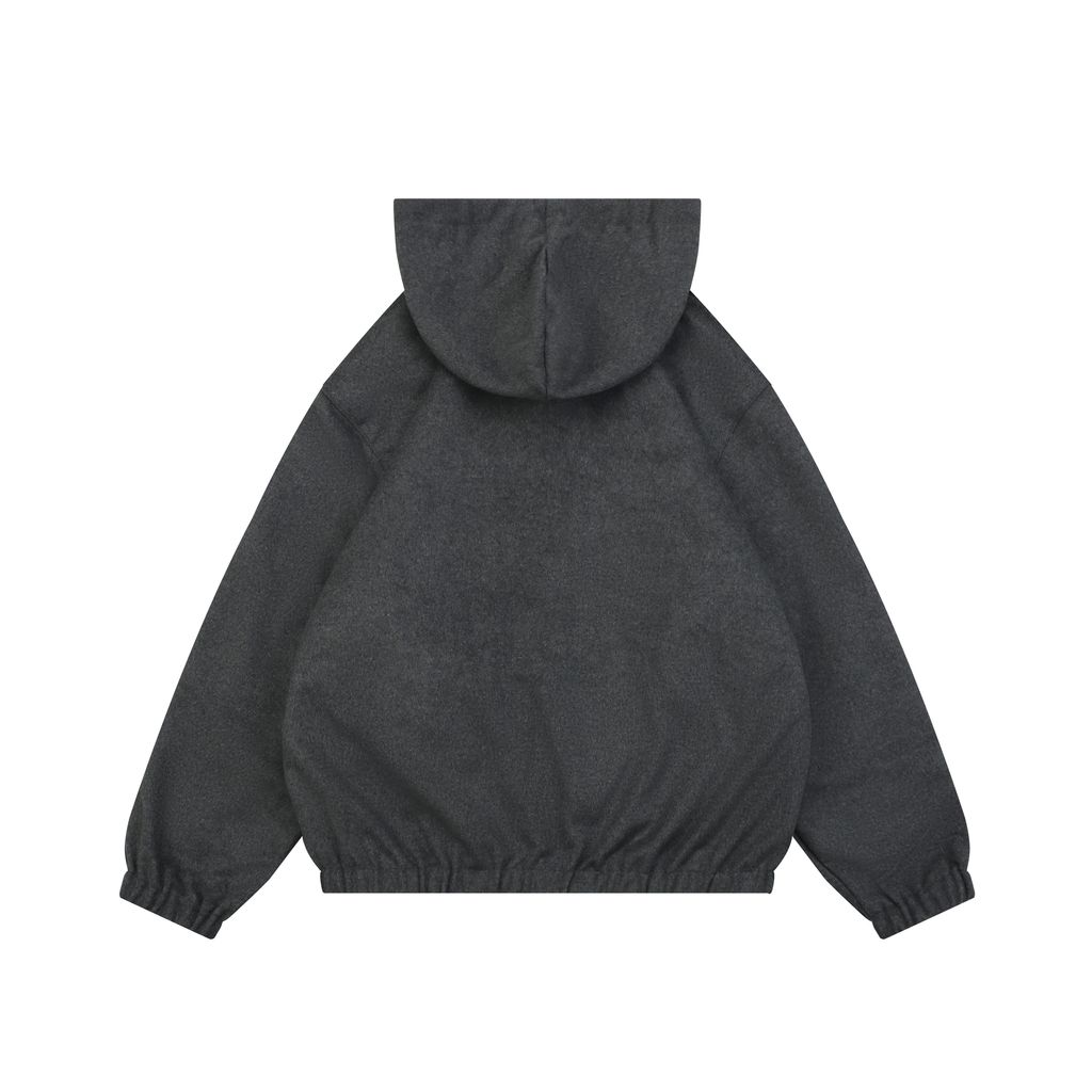 Miu Miu navy stripe reversible hooded jacket