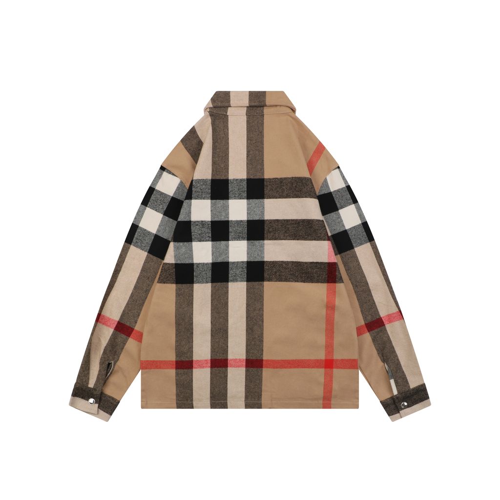 Burberry oversized check wool-blend jacket