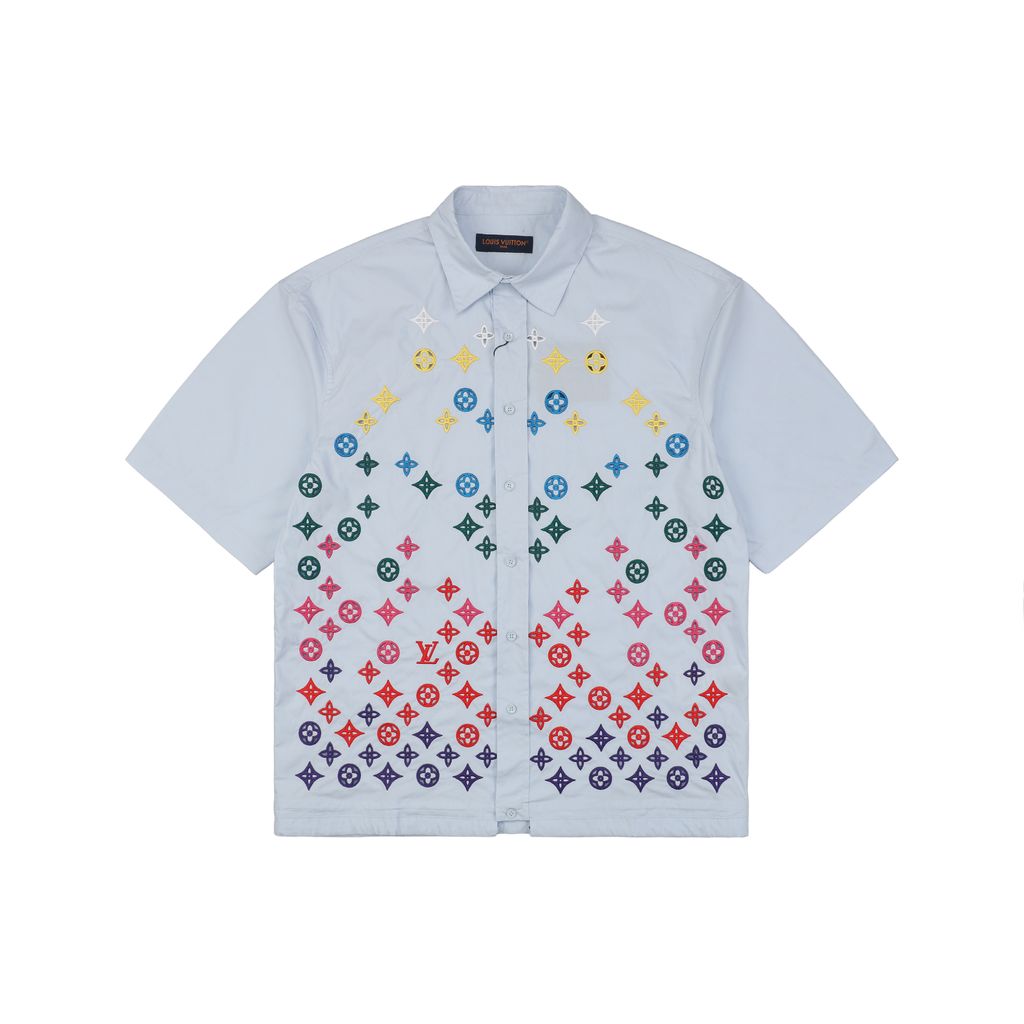Louis Vuitton Monogram floral embroidered shirt