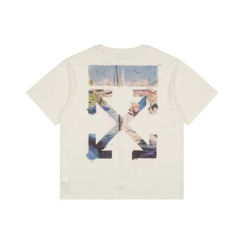 Off-White apricot watercolour arrow T-shirt