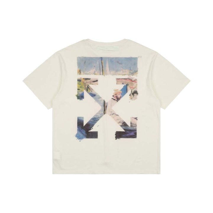 Off-White apricot watercolour arrow T-shirt