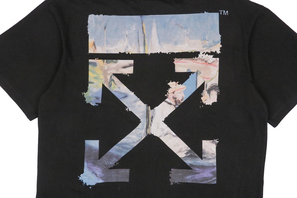 21s combed cotton oil painting graphic tee