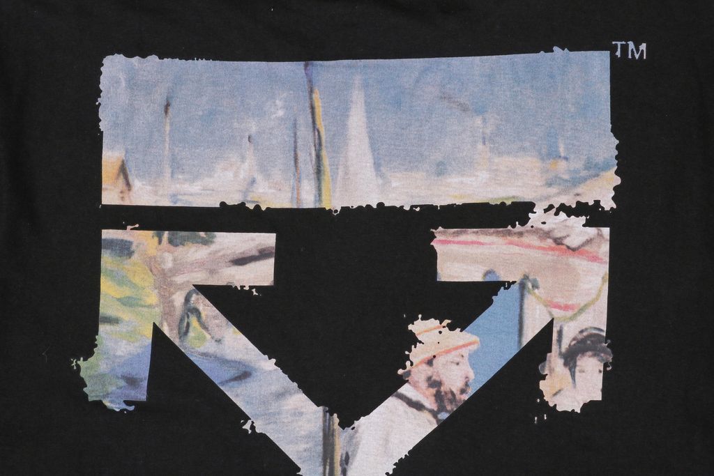 21s combed cotton oil painting graphic tee