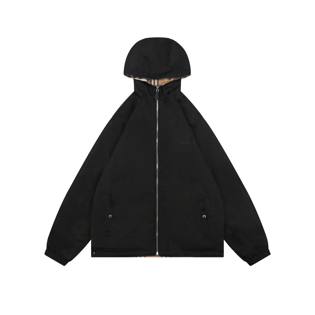 ECONYL nylon check cotton-blend jacket