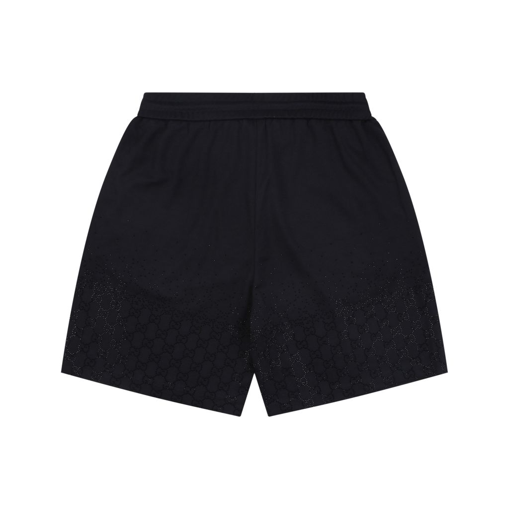 Gucci gradient rhinestone Double G shorts